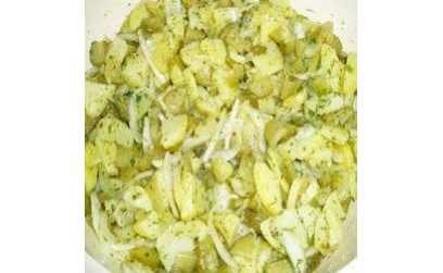 Картопляний салат з часником