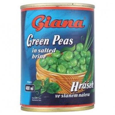 Горох Giana green peas 400 г