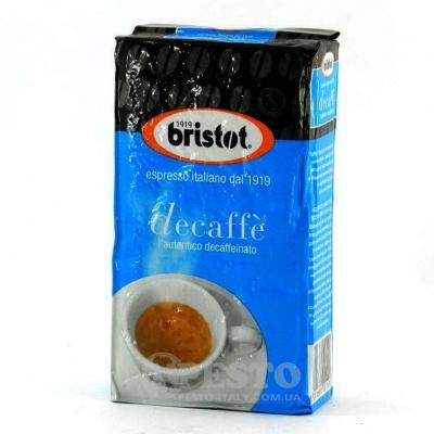 Мелена кава Bristot decaffe без кофеїну 250 г