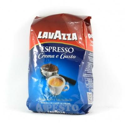 Кава в зернах Lavazza espresso Crema e Gusto в зернах 1 кг