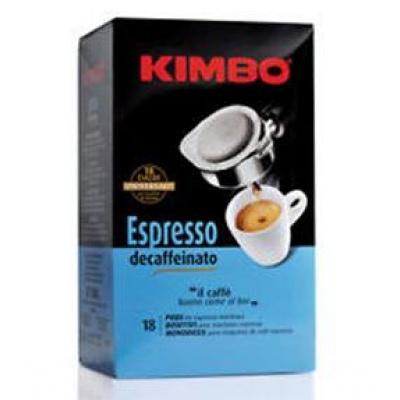 В чалдах Kimbo Espresso decaffeinato 18 капсул