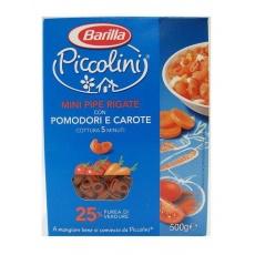 Barilla Piccolini Mini Pipe Rigate с помидором и морковью 400 г