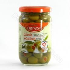 Оливки Baresa зелені з гострим перцем 290г