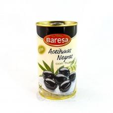Оливки черные Baresa с косточкой 350г