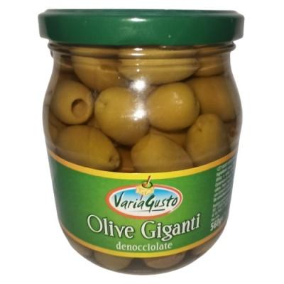 Зелені Verderosso Oro olive di Cerignola Giganti без кісточки 0,560 кг