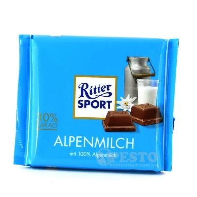 Шоколад Ritter Sport з альпійським молоком 100 г