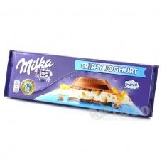 Шоколад Milka з йогуртом та пластівцями 300г