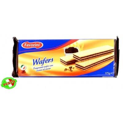 Вафельки Favorini cent wafers шоколадні 175 г