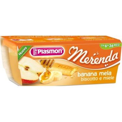 Пюре Plasmon merenda banana mela 3/120 г