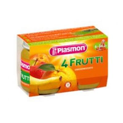 Пюре Plasmon 4 Frutti від 6 місяців 2/104 г