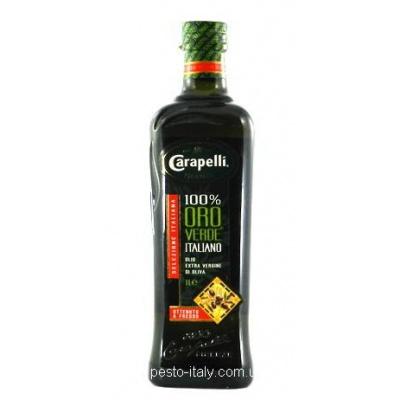 Оливкова Carapelli 100% oro verde italiano olio extra vergine di oliva 1 л 