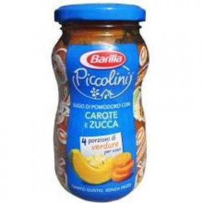 Соуси до макаронів BARILLA PICCOLINI sugo di pomodoro con carote e zucca 300 г
