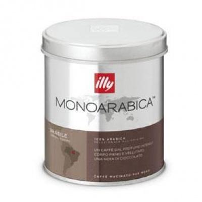 Мелена кава illy monoarabica Brasile 125 г (ж/б)