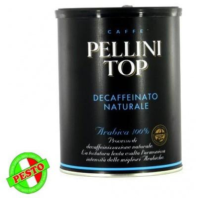 Мелена кава Caffe Pellini top decaffenato naturale 100% arabica 250 г