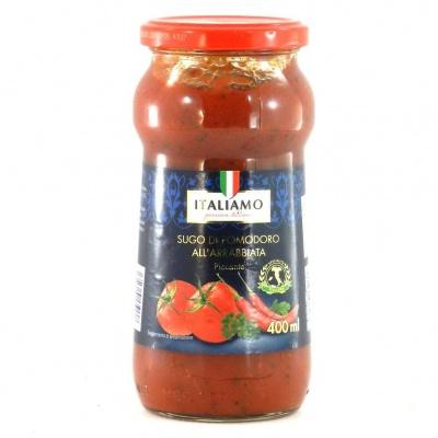 Соуси до макаронів Italiamo томатний з гострим перцем 400 мл