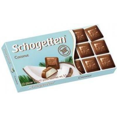 Шоколад Schogetten coconut 18 часточок 100 г