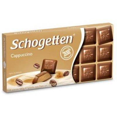 Шоколад Schogetten cappuccino cokolate 18 часточок 100 г