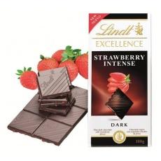 Шоколад Lindt strawberry intense 100г