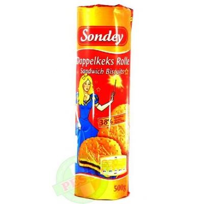 Печиво Sondey Doppelkeks Rolle 38% kakao 0.5 кг