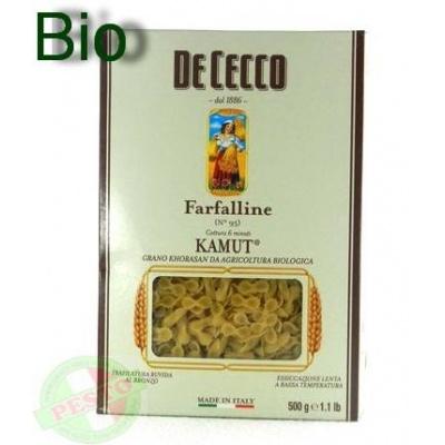 Биологически чистые и безглютеновые De Cecco Farfalline Kamut Biologico n.95 0.5 кг