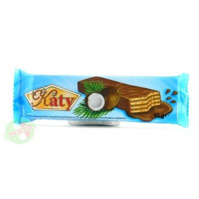 Вафельки Katy кокосові в шоколаді 40 г