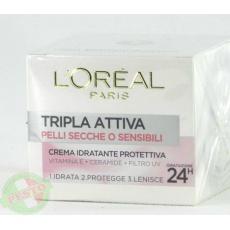 Крем Loreal paris tripla attiva pelli secche o sensibili 50мл