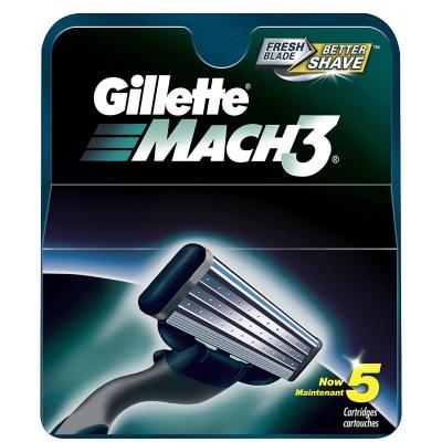 Змінні касети для бриття Gillette Mach3 5шт 
