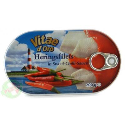 Філе Vita doro Heringsfilets in Sweet-Chilli-Sauce 200 г (оселедця)
