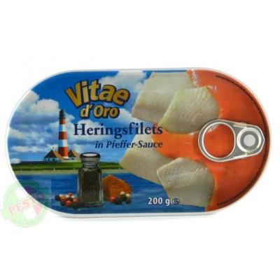 Филе Vita doro Heringsfilets in Pfeffer-Sauce 200 г (сельди)