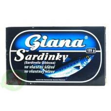 Сардина Giana Sardinky ve vlastni stave 125g