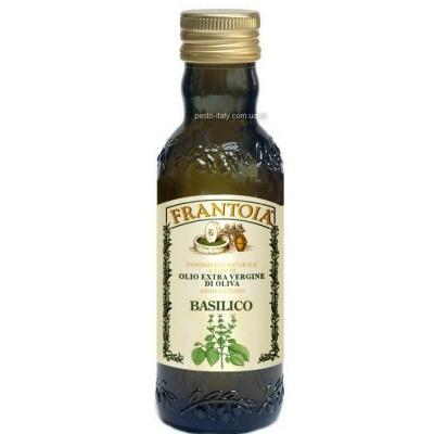 Оливковое Frantoia olio extra vergine с натуральным экстрактом базилика 250 мл