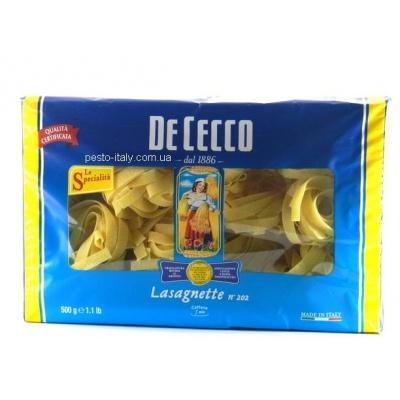 Классические De Cecco lasagnette n.202 0.5 кг