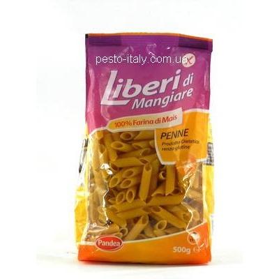 Биологически чистые и безглютеновые Liberi di mangiare penne 100% farina di mais 0.5 кг