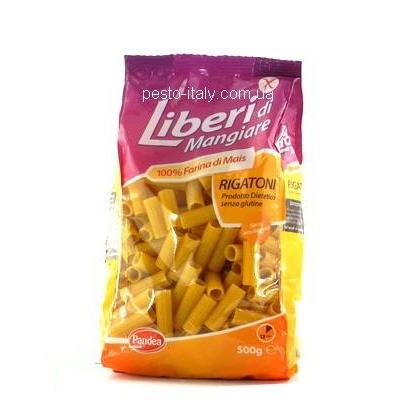 Биологически чистые и безглютеновые Liberi di mangiare rigatoni 100% farina di mais 0.5 кг