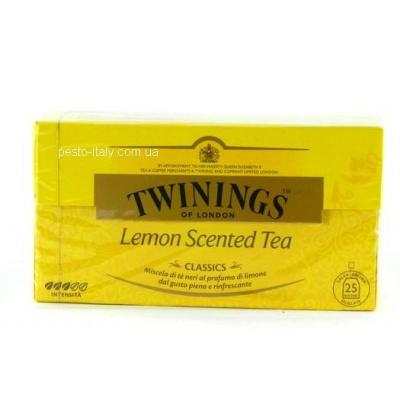 В пакетиках Twinings lemon scented tea 25 шт