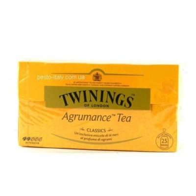 В пакетиках Twinings Agrumance tea 25 шт