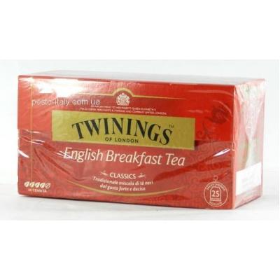 В пакетиках Twinings English Breakfast tea 25 шт