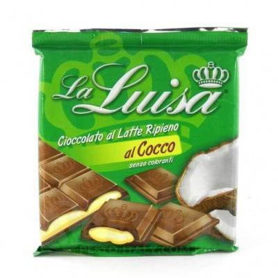 Шоколад La Luiza Cioccolate молочний з кокосом 150 г