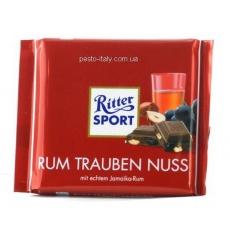 Шоколад Ritter Sport rum trauben nuss 100г