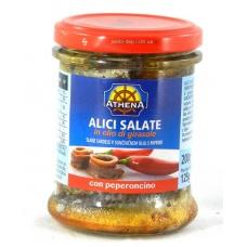 Анчоусы Alici Salate ATHENA con peperoncino 200 г