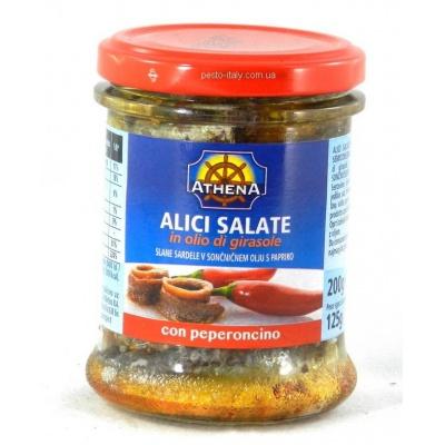 Анчоуси Alici Salate ATHENA con peperoncino 200 г