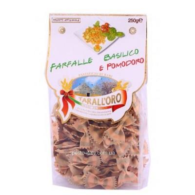 Кольорові Taralloro Farfalle Basilico e Pomodoro 250 г