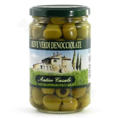 Зелені Antico Casale olive verdi denocciolate без кісточки 300 г