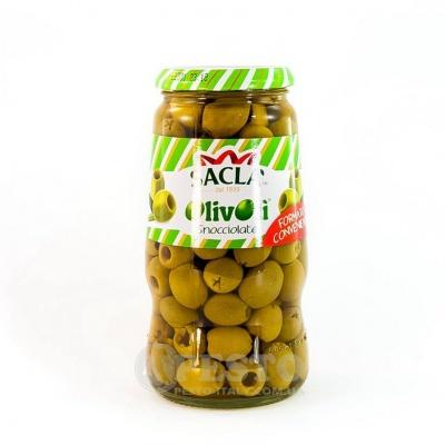 Зелені Sacla Olive Sacla Snocciolate без кісточки в росолі 0.560 кг