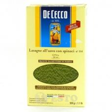 Лазань De Cecco зі шпинатом 114 0,5кг