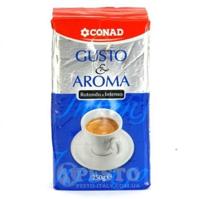 Молотый кофе Conad gusto aroma 250 г