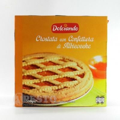 Пиріг Dolciando Crostata з абрикосовим джемом 0.5 кг