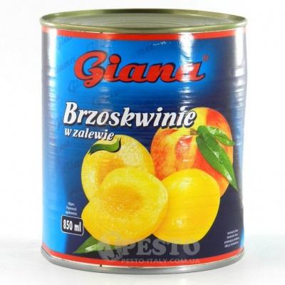 Фрукти Персики в сиропі Giana Peaches 0.820 кг