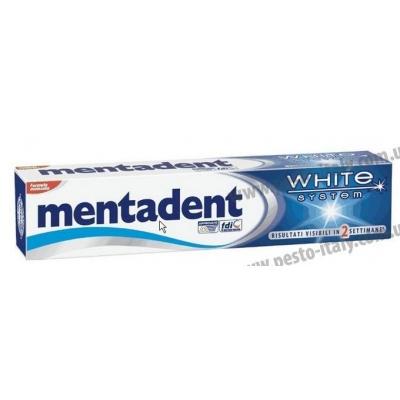 Зубна паста Mentadent White system відбілююча 75мл 