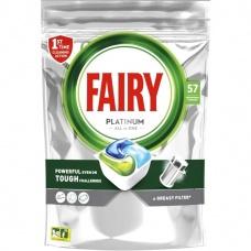 Таблетки для посудомоечных машин Fairy Platinum All in one 57 шт